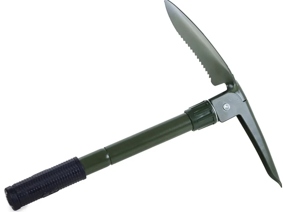 Hopfällbar spade / hacka / såg för camping