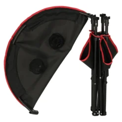 Hopfällbart campingbord 72 cm med dryckeshållare & transportväska