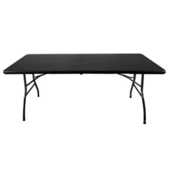 Hopfällbart campingbord med bänkar 180 cm
