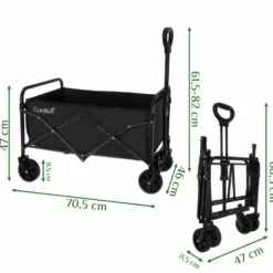 Hopfällbar transportvagn / Skrinda 90 L