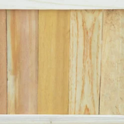 Hopfällbar upphöjd trädgårdsbädd i massivt trä, väderbeständig, 70x30x25 cm, naturfärgad