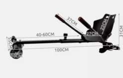 Hoverkart med justerbar sits för hoverboard
