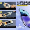 Härdat glas skärmskydd för Samsung Galaxy S25 Ultra – 9H reptåligt, enkel, bubblfri montering
