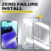 Härdat glas skärmskydd för Samsung Galaxy S24 Ultra – 9H reptåligt, enkel, bubblfri montering