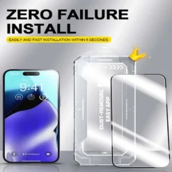 Härdat glas skärmskydd för Samsung Galaxy S24 Ultra – 9H reptåligt, enkel, bubblfri montering
