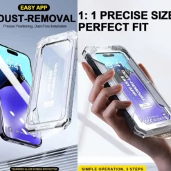 Härdat glas skärmskydd för Samsung Galaxy S25 Plus – 9H reptåligt, enkel, bubblfri montering
