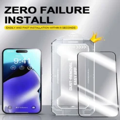 Härdat glas skärmskydd för Samsung Galaxy S25 – 9H reptåligt glas med enkel, bubblfri montering