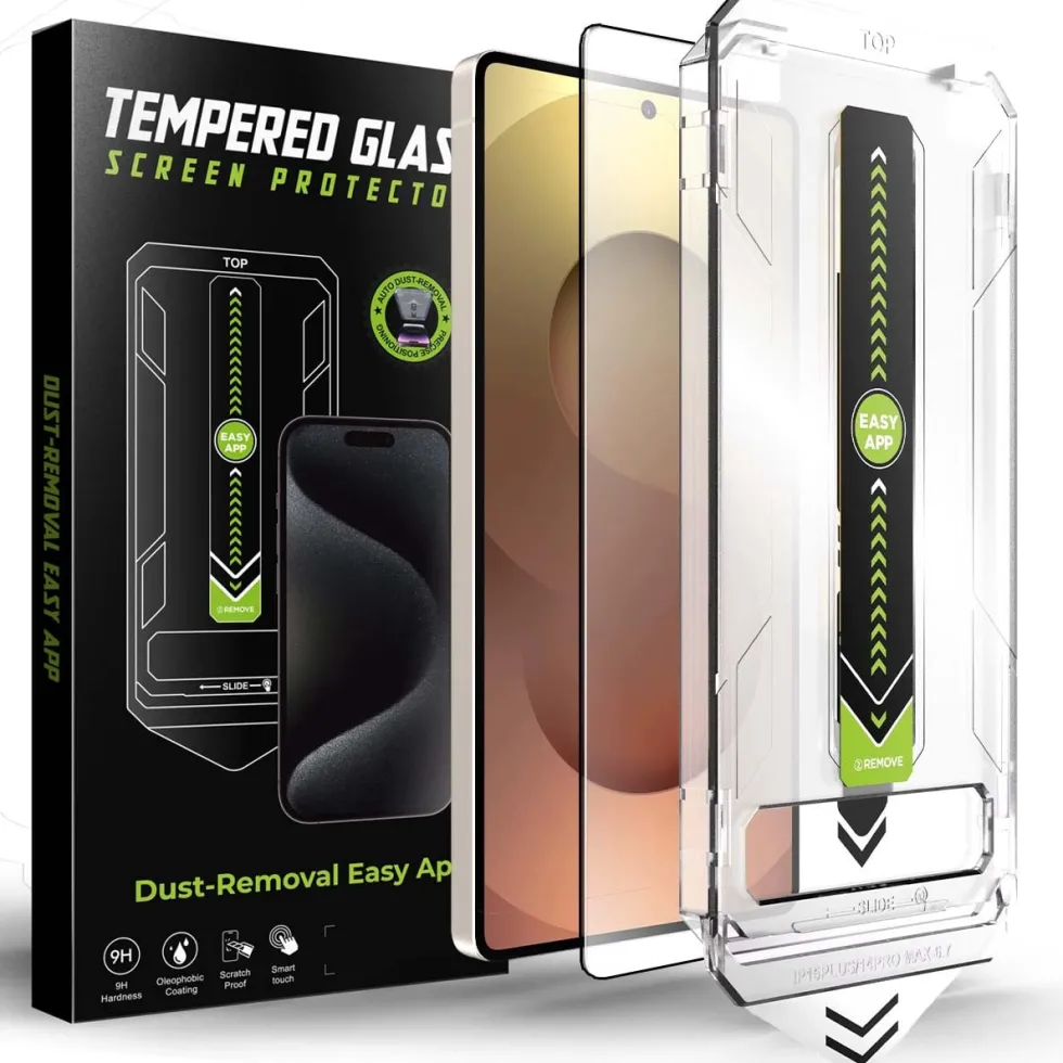 Härdat glas skärmskydd för Samsung Galaxy S24 – 9H reptåligt glas med enkel, bubblfri montering