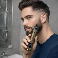 Hår- och skäggtrimmer med 6 kammar och LCD-display
