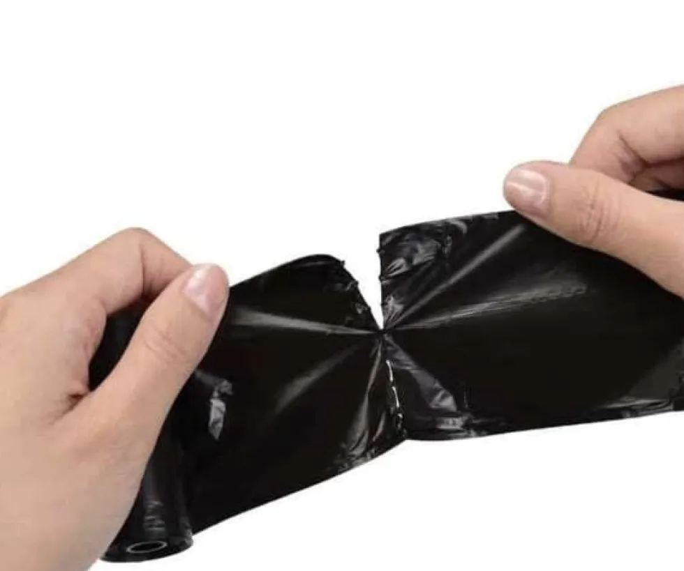 Hundbajspåsar 1000-pack med hållare svart 22x30 cm