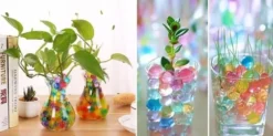 Hydrogelkulor för blommor/växter blandade färger 20 påsar x 5g