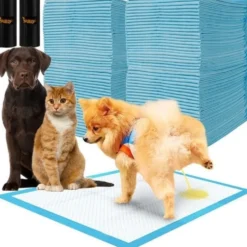 Hygienunderlag för hund/valp 60x40 cm 100-pack + 30 bajspåsar
