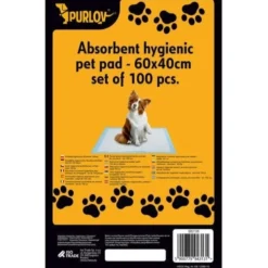 Hygienunderlag för hund/valp 60x40 cm 100-pack + 30 bajspåsar