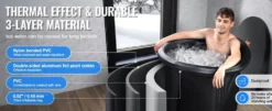 IceBuddeye Isbadkar – Portabel Kallvatten-terapibad för Återhämtning & Välmående Ø 80 cm