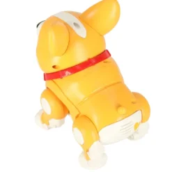 Interaktiv leksakshund Corgi som går med ljus och musik 3+ 20 cm