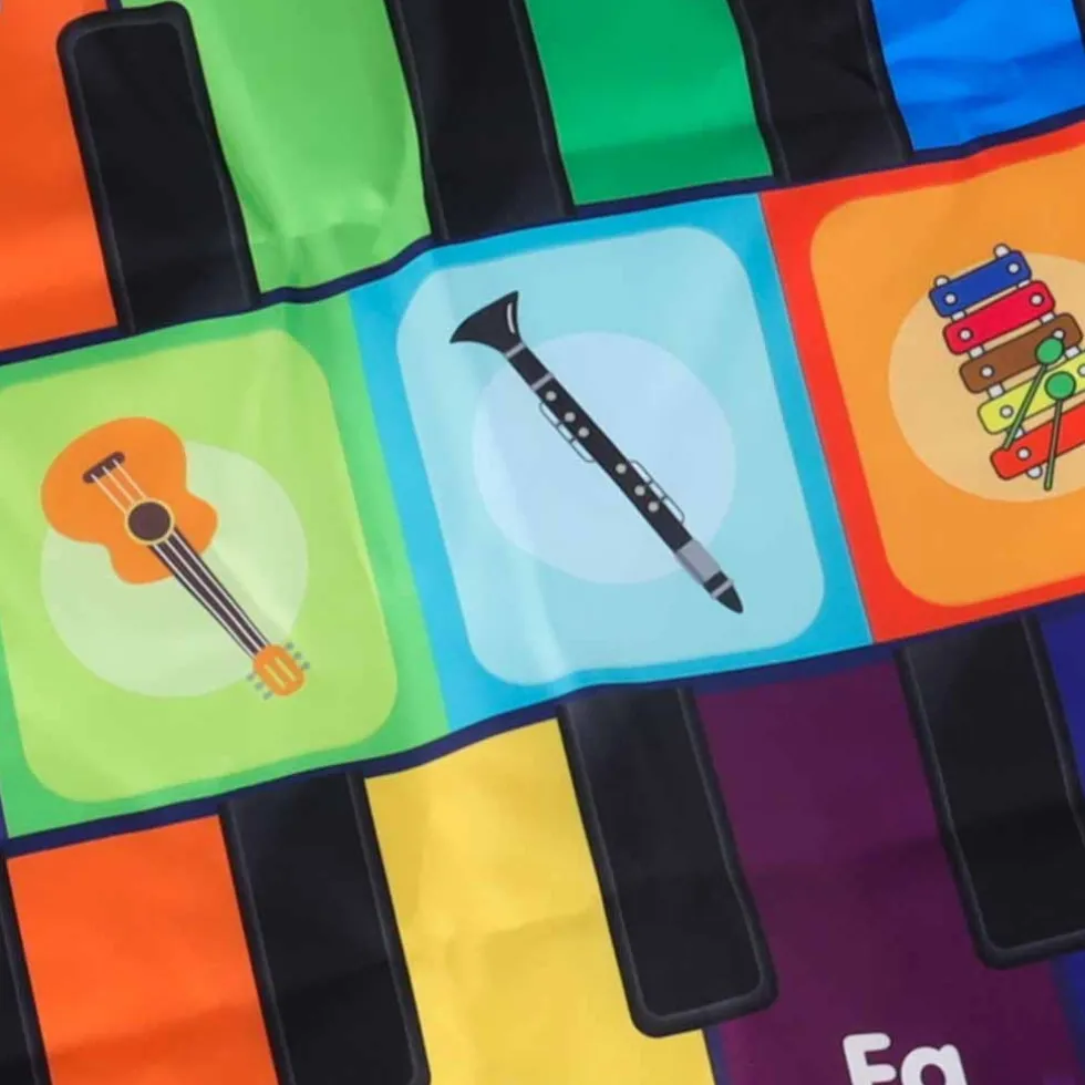 Interaktiv musikdansmatta för barn med 8 instrument och 10 melodier
