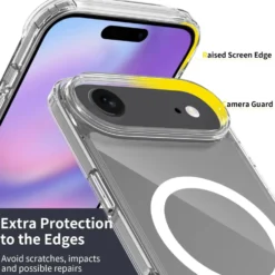 iPhone 17 Air Magnetiskt Mobilskal Magsafe Kompatibel Genomskinligt