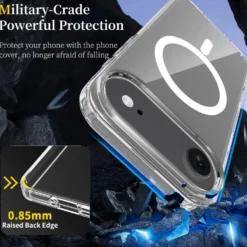 iPhone 17 Air Magnetiskt Mobilskal Magsafe Kompatibel Genomskinligt