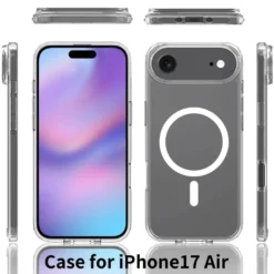 iPhone 17 Air Magnetiskt Mobilskal Magsafe Kompatibel Genomskinligt
