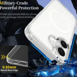 iPhone 17 Magnetiskt Mobilskal Magsafe Kompatibel Genomskinligt