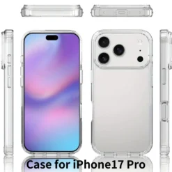 iPhone 17 Pro Magnetiskt Mobilskal Magsafe Kompatibel Genomskinligt