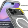 iPhone 17 Pro Max Magnetiskt Mobilskal Magsafe Kompatibel Genomskinligt