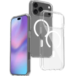 iPhone 17 Pro Max Magnetiskt Mobilskal Magsafe Kompatibel Genomskinligt