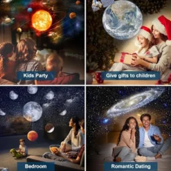 13-i-1 Planetarium LED Galaxy Lampa med Stjärnhimmel