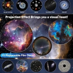 13-i-1 Planetarium LED Galaxy Lampa med Stjärnhimmel