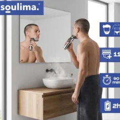 8-i-1 rakapparat & trimmer för hår/skägg/kropp, USB-C, IPX6