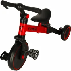 3-i-1 trehjuling/balanscykel med pedaler 18 mån-4 år max 30 kg