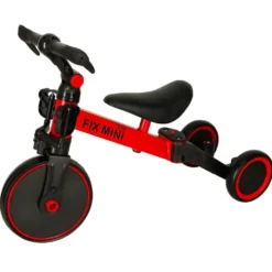3-i-1 trehjuling/balanscykel med pedaler 18 mån-4 år max 30 kg