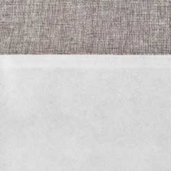 Julbordslöpare 180x33 cm polyester grå med tomtar röd/vit