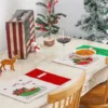 Juldekoration julgran på träfot 30 cm, bas 7 cm
