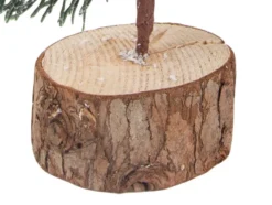 Juldekoration julgran på träfot 30 cm, bas 7 cm