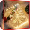 Juldekoration LED 3D stained glass 6 LED varmvit 42 cm