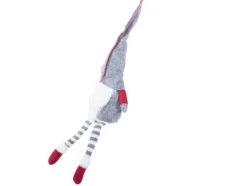 Julgnome tomtefigur grå 50x15 cm filt/plast med böjbar hatt