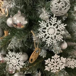 Julgransdekorationer snöflingor 12-pack