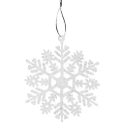 Julgransdekorationer snöflingor 12-pack