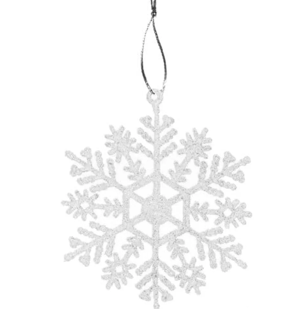 Julgransdekorationer snöflingor 12-pack