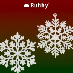Julgransdekorationer snöflingor 12-pack