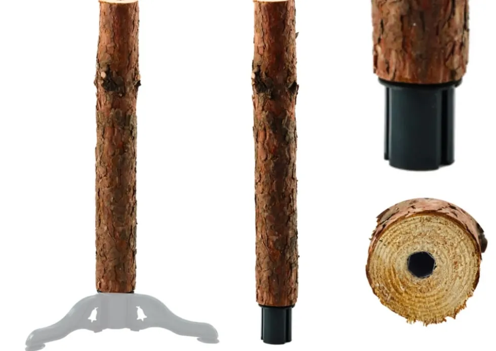 Julgransfot i trä 62 cm för stam 8-12 cm, 4 ben