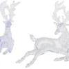 Julgranshänge ren transparent plast med glitter 11,5x13 cm