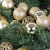 Julgranskulor plast guld 100-pack med stjärna 30-60 mm