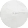 Julgransmatta vit 120 cm fluffig polyester