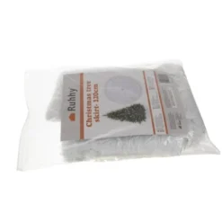 Julgransmatta vit 120 cm fluffig polyester