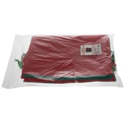 Julklappspåsar med snöre tomtemönster 45x29,5 cm 4-pack