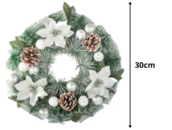 Julkrans med kottar 30 cm
