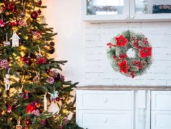 Julkrans med kottar diameter 20 cm dekoration för inom- och utomhus