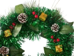 Julkrans med kottar och julmotiv 30 cm för inom- och utomhus